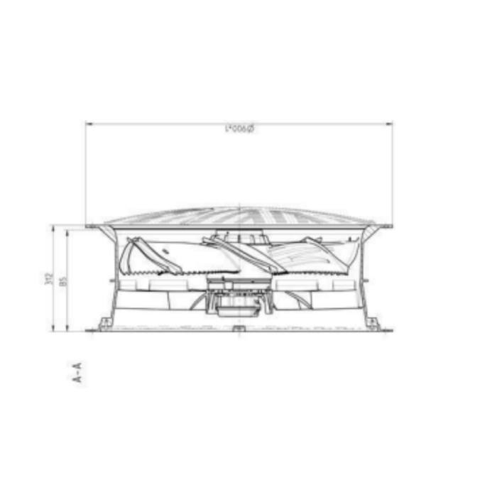 Ventilador axial 710mm de material composto - Imagem 3